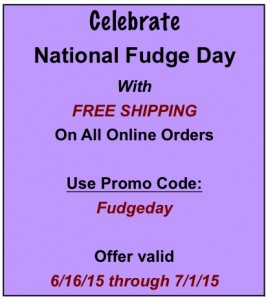 Murdick's National Fudge Day Special Offer