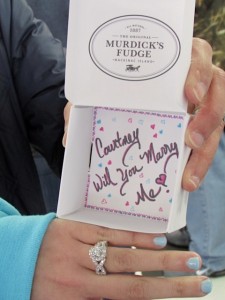 Original Murdick's Fudge Wedding Proposal Box