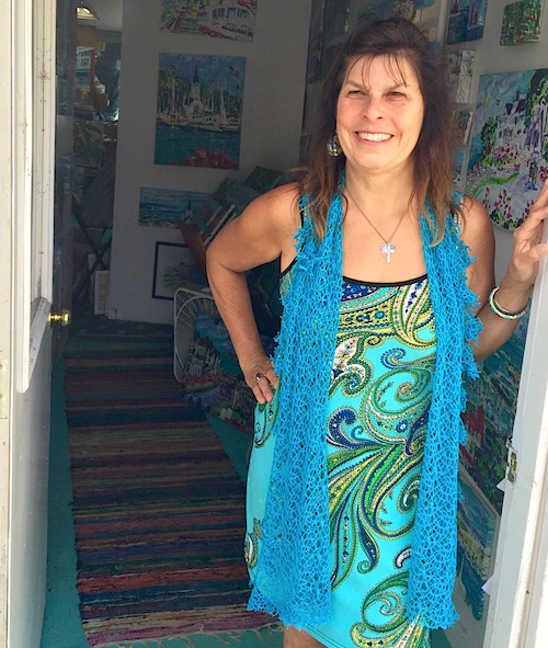Artist Noel Skiba's studio welcomes Mackinac Island art lovers.