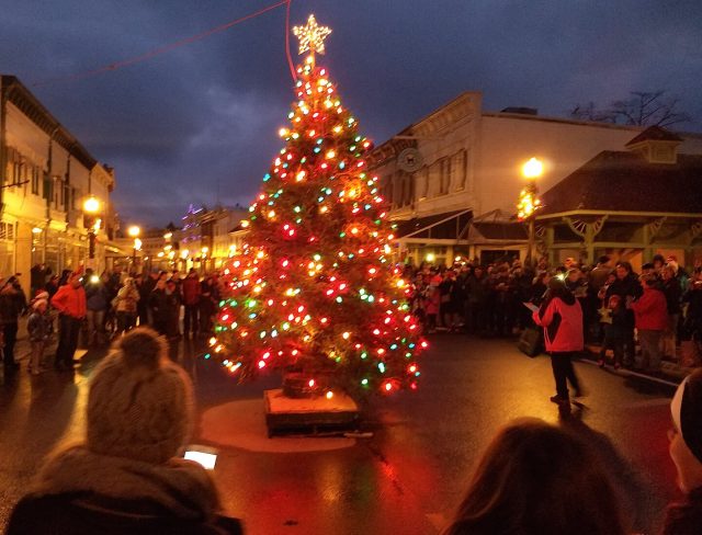 Original Murdick's Fudge Tree Lighting Mackinac Island