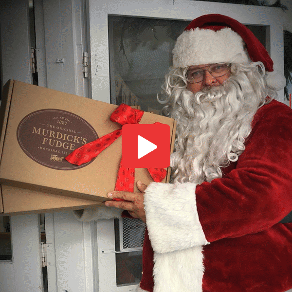 Original Murdick's Fudge Santa Free Shipping Promotion